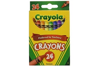 Peinture et dessin (OBS) Crayola Une caisse en gros de crayons de couleur crayola 24 unités (la boîte contient 48 boîtes)