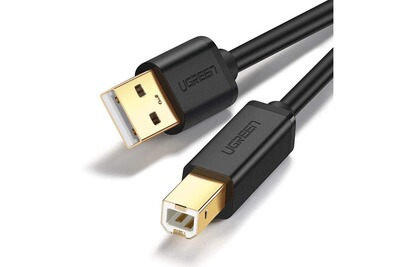 UGREEN Câble Imprimante USB 2.0 A Mâle vers USB B Mâle Cordon Imprimante Compatible avec Pixma TS3150 MG5750 Envy 4520 deskjet 3630 3 M 