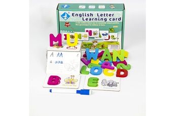 Autre jeux éducatifs et électroniques AUCUNE Lettres anglaises éducatives pour enfants carte d'éducation précoce en bois des lumières - multicolore
