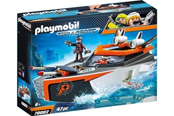 Figurine de collection PLAYMOBIL Playmobil 70002 top agents spy team turboship multicolore