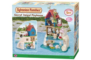 Figurine de collection Sylvanian Sylvanian island playhouse families cabane de l'ile secrète, 5229, multicolore