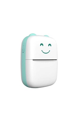 Imprimante photo Non renseigné Mini imprimante thermique Bluetooth sans fil  portable 58 mm Smile Face -Vert clair