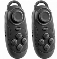 Accessoire pour téléphone mobile Auvisio : 2 manettes de jeu type joystick avec bluetooth