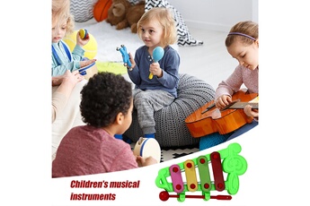 Autre jeux éducatifs et électroniques AUCUNE 2pc bébé enfant 4 notes xylophone jouets musicaux développement de la sagesse - multicolore