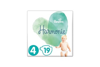 Couches Pampers Harmonie taille 4, 9-14 kg, 19 couches