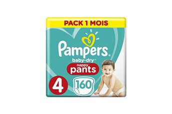 Couche bébé Pampers Baby-dry pants taille 4 , 9-15kg, 160 couches - pack 1 mois