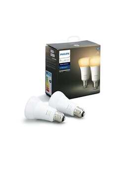 Ampoule électrique Philips Hue Pack de 2 ampoules White Ambiance - 9,5 W - E27 - Bluetooth