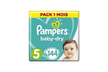 Couches Pampers Baby dry taille 5, 11 a 25kg 144 couches