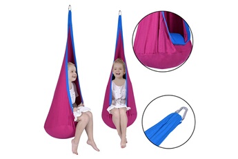 Chaise haute Costway Enfants chaise hamac suspendue siège fauteil balançoire crochet tente intérieur/extérieur