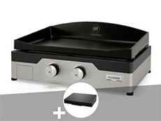 Plancha gaz Signature Allure 260 Duo + Couvercle de protection -