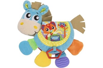 Peluche PLAYGRO Playgro cheval clip clop avec sons et livre d'histoires, jouets pour bébés, à partir de 3 mois, sans bpa, coloré, 40219