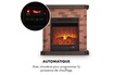 KLARSTEIN Villach cheminée électrique décorative - chauffage 1800w - thermostat - design pierre photo 5