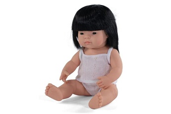 Accessoire poupée Miniland Miniland bébé poupée fille au parfum de vanille 38 cm brun foncé