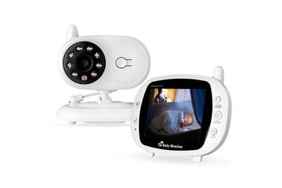 2.4GHz sans fil Interphone bébé moniteur 2.4" TFT LCD Caméra Vidéo DEL Vue de nuit 