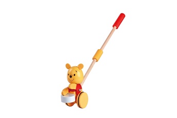 Peluche Be Imex Disney winnie l'ourson jouet à pousser en bois multicolore - 15x7.5x49 cm