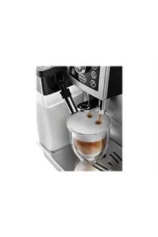 Combiné expresso cafetière Delonghi De'Longhi ECAM 23.466.S - Machine à café automatique avec buse vapeur "Cappuccino" - 15 bar - argent