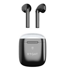 Ecouteurs Ryght Ecouteur sans fil Bluetooth DYPLO 2 Truewireless 3,5h d'autonomie + 17h avec boîtier Noir