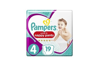 Couche bébé Pampers Premium active fit pants taille 4 8-14 kg - 19 couches-culottes