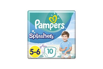 Couche bébé Pampers Splashers taille 5-6, 14+ kg, 10 couches-culottes de bain