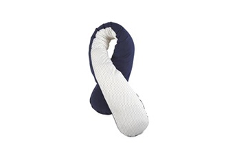 Coussin d'allaitement CANDIDE Coussin confort évolutif jersey - 180 cm - bleu marine / étoiles
