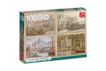 Puzzle Jumbo Jumbo puzzle anton pieck : bateaux du canal 1000 pièces