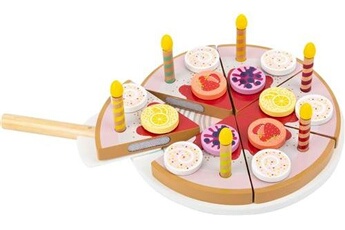 Autre jeux d'imitation SMALL FOOT Gâteau d'anniversaire à découper avec des bougies en bois - 11509
