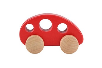 Autres jeux d'éveil Hape Hape voiture en bois 12.5 cm rouge
