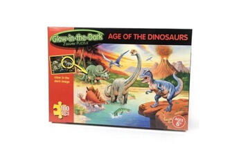 Puzzles GENERIQUE Puzzle phosphorescent age of the dinosaurs (l'âge des dinosaures)(100 pièces)