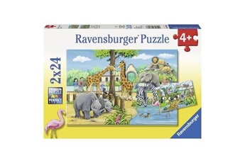 Puzzle Ravensburger Puzzles 2 x 24 pièces ravensburger bienvenue au zoo