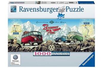Puzzle Ravensburger Traversez les alpes avec le puzzle panoramique vw