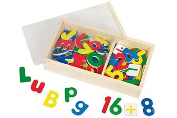 Puzzle Goki Boîte de lettres et chiffres aimantés 89 pièces - goki