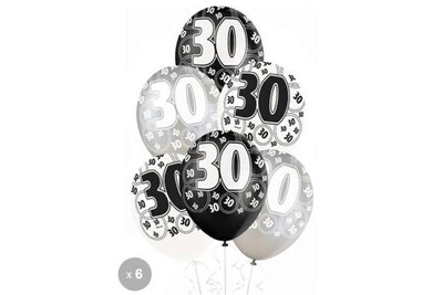 Tout Pour La Fete Uunique 6 Ballons Anniversaire 30 Ans Decoration Darty Tout Pour La Fete Uunique 6 Ballons Anniversaire 30 Ans Decoration Darty