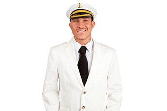 Accessoire de déguisement GENERIQUE Casquette de capitaine marin