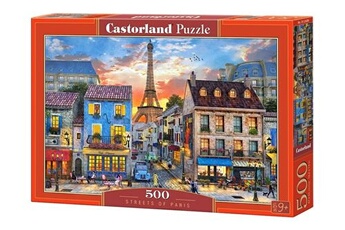 Puzzle Castorland Castorland rues de pièces de puzzle de paris 500