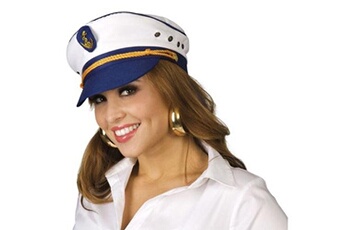 Accessoire de déguisement GENERIQUE Casquette capitaine femme marin