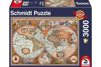 Puzzle Schmidt Spiele Schmidt spiele 58328 puzzle carte du monde antique multicolore 3000 pièces puzzle