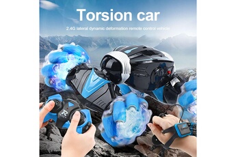 Véhicules radiocommandés AUCUNE Véhicules xmas stunt rc car gesture sensing twisting vehicledrift driving toy gifts - bleu
