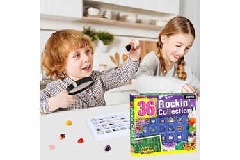 Autre jeux éducatifs et électroniques AUCUNE Décor à la maison pour enfants collection rockin jouet minier naturel pierre de cristal 36pcs - multicolore