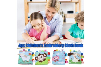 Autre jeux éducatifs et électroniques AUCUNE 4pcs livres de bébé bain doux livre éducatif froissé - multicolore