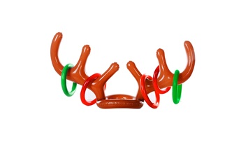 Autre jeux éducatifs et électroniques AUCUNE 2pc gonflable rein-cerf chapeau antler ring toss holiday party game toys - multicolore