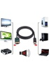 CABLING ®Prémium Cable DisplayPort vers VGA,Adaptateur Display Port vers VGA Câble 1,8m noir photo 4