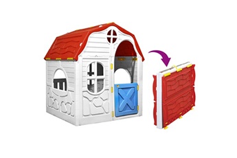Tente et tipi enfant GENERIQUE Icaverne - maisonnettes et tentes de jeu inedit aire de jeu pliable avec porte et fenêtres fonctionnelles