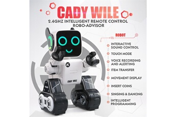 Autre jeux éducatifs et électroniques AUCUNE Jjr / c r4 jouet robot intelligent rc multifonctionnel activé par la voix pour les enfants - blanc
