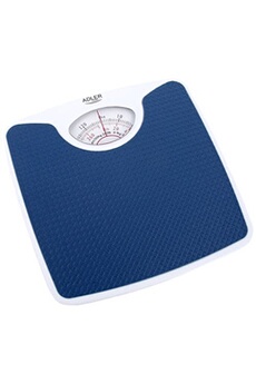 Pèse-personne Mécanique, 130 kg, Haute Précision, Surface Antidérapante,, AD8151B, , Blanc/Bleu