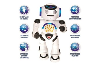 Figurine pour enfant Lexibook Lexibook powerman - robot éducatif interactif pour jouer et apprendre, danse, joue de la musique, quiz éducatifs, lance des di