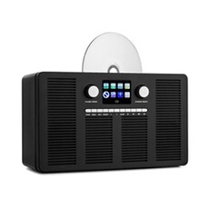 Vertico - Radio Internet avec lecteur CD , tuner IR / DAB + / FM , écran HCC 2,4 - Noir