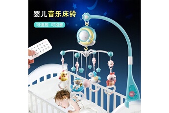 Jouets éducatifs GENERIQUE Anneau de cloche de lit bébé 0-18 mois musique cloche de chevet projection bébé confort jouets bleu