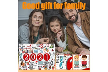 Puzzle AUCUNE 2021 kid christmas paper puzzle adultes enfants jouets famille cadeau - multicolore