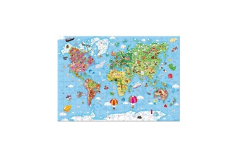 Puzzle Juratoys-janod Puzzle carte du monde 300 pieces