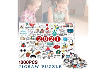 Puzzle AUCUNE 2021 1000 pièces diy design paper puzzle adultes enfants jouets famille cadeau - multicolore